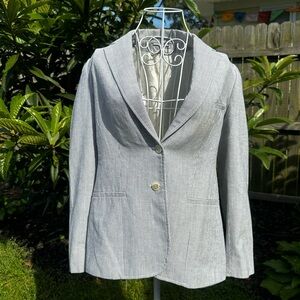 Vintage Union Union Made USA Womens Evan Picone Linen Blazer Size 10